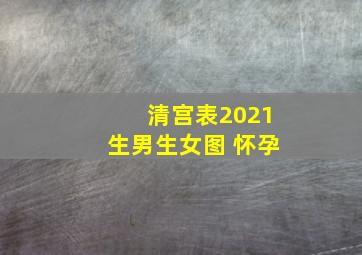 清宫表2021生男生女图 怀孕